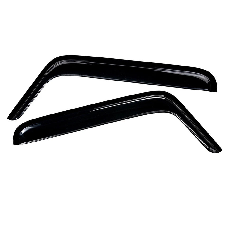 4x4wavers Window Visor in-Channel Rain Guards & Deflector - Jeep Wrangler JK (2 doors) 2007-2018 - 4X4 WAVERS