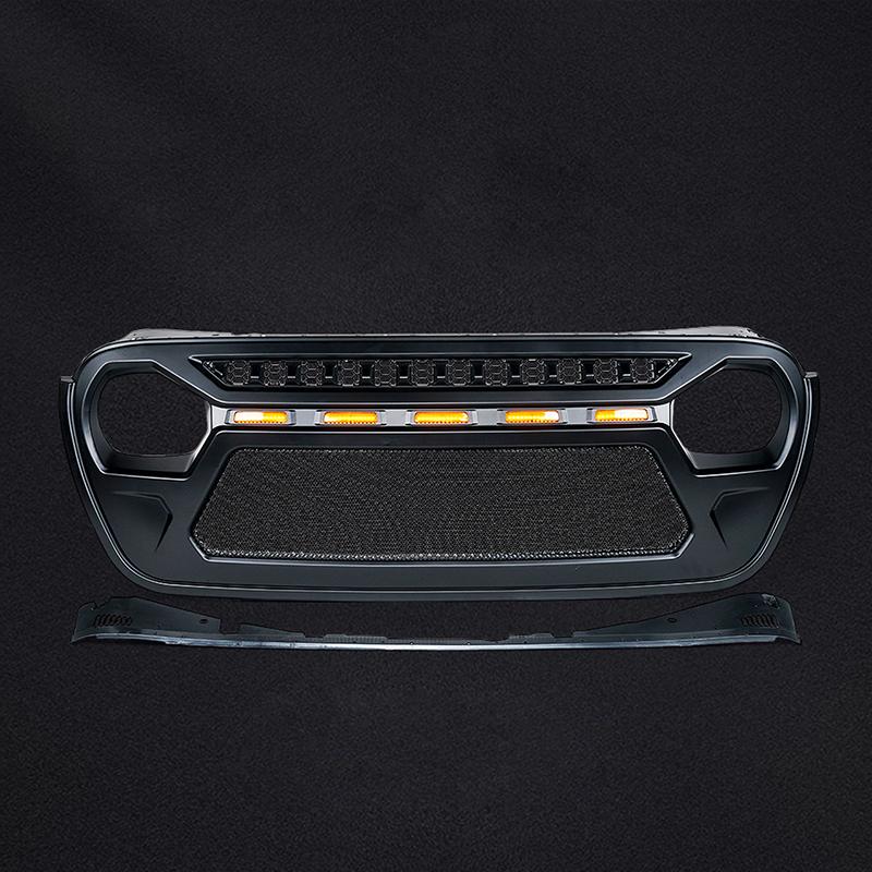 4X4Wavers Metal Mesh Grille with 5 LED Light - 4X4 WAVERS