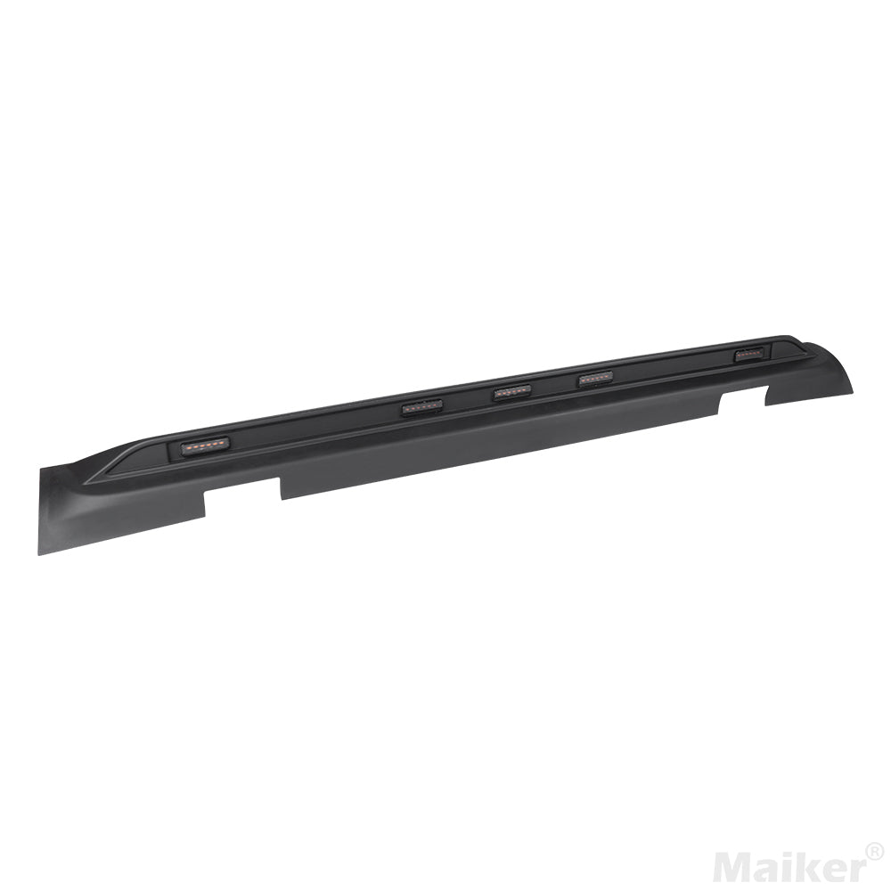 4x4wavers Rear Roof Spoiler/Tail Wing Roof Amber LED Lights Jeep Wrangler JL/JLU/4XE 2018-2025 - 4X4 WAVERS