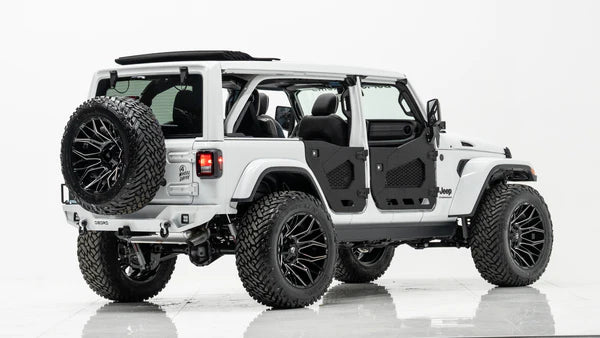 4X4 WAVERS Speciality Premium Offroad Half Doors with side mirrors - Jeep Wrangler JLU/4XE/JT (4 Doors) 2018+ - 4X4 WAVERS
