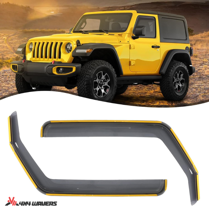 4x4wavers Side Window in-Channel Rain Guards & Sun Visor - 4X4 WAVERS