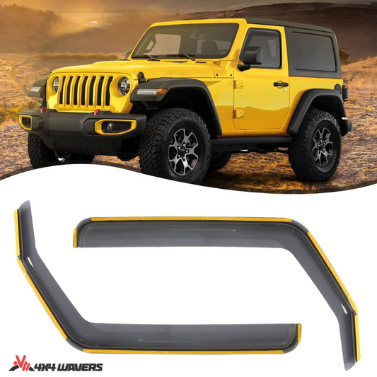 4x4wavers Side Window in-Channel Rain Guards & Sun Visor - 4X4 WAVERS