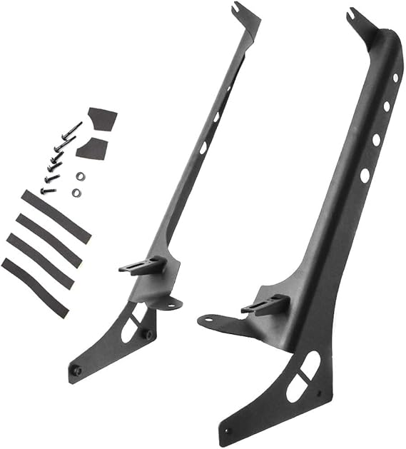 4X4Wavers 50" Light Bar Mounting Brackets (with pillar) for Jeep JL - 4X4 WAVERS