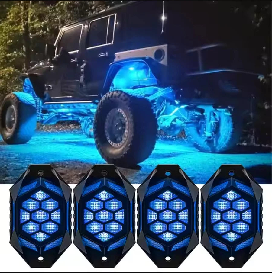 4X4Wavers New Upgraded RGBW LED Rock Lights Kit - 4X4 WAVERS