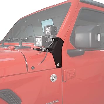 4X4Wavers Dual A-Pillar Light Mounting Brackets - 4X4 WAVERS
