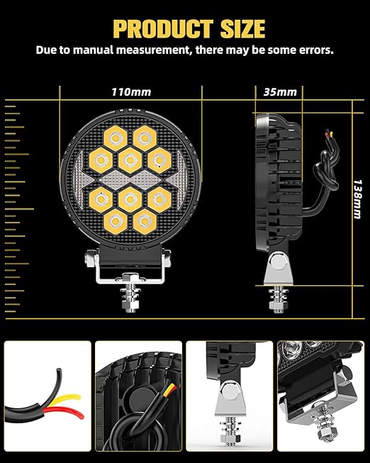 4X4Wavers 4 Inch Lights Pod / Flood Lights - 4X4 WAVERS