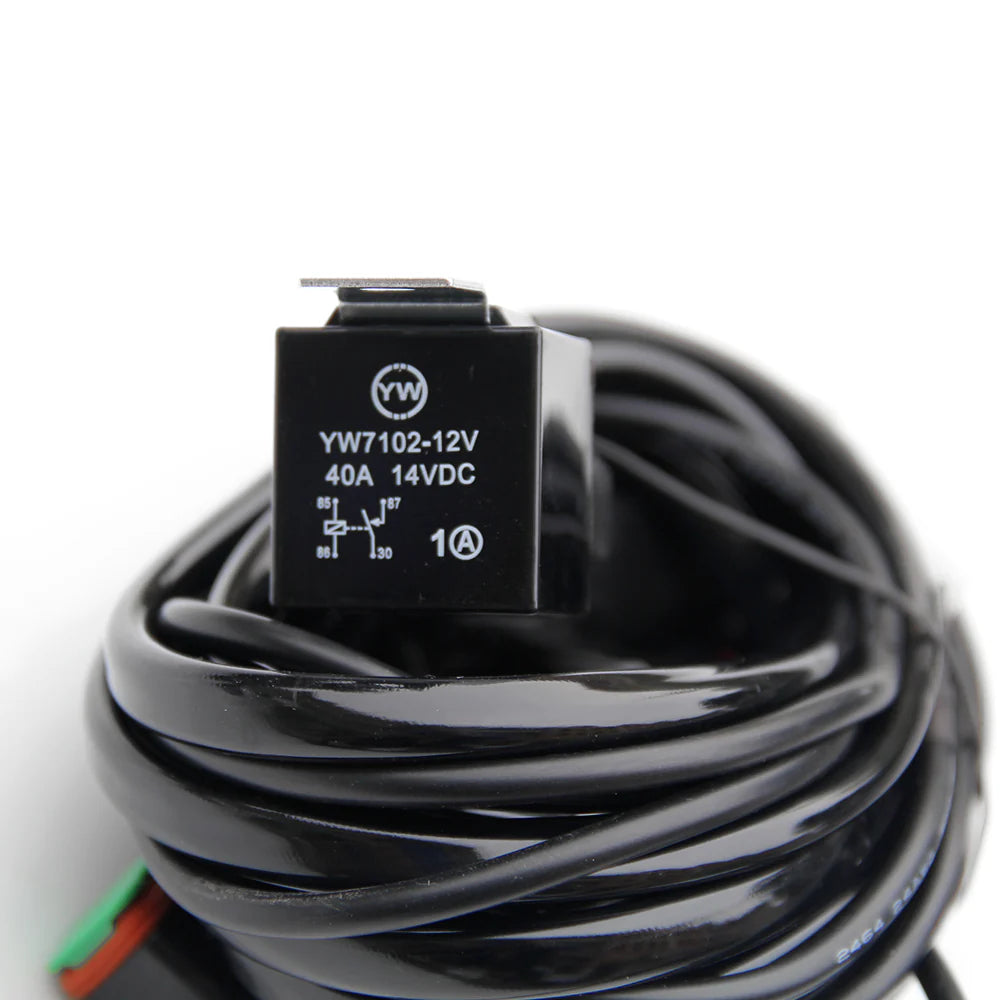 4X4Wavers 16AWG 2-Pin DT Connector Wire Harness For Offroad Lights - Universal - 4X4 WAVERS