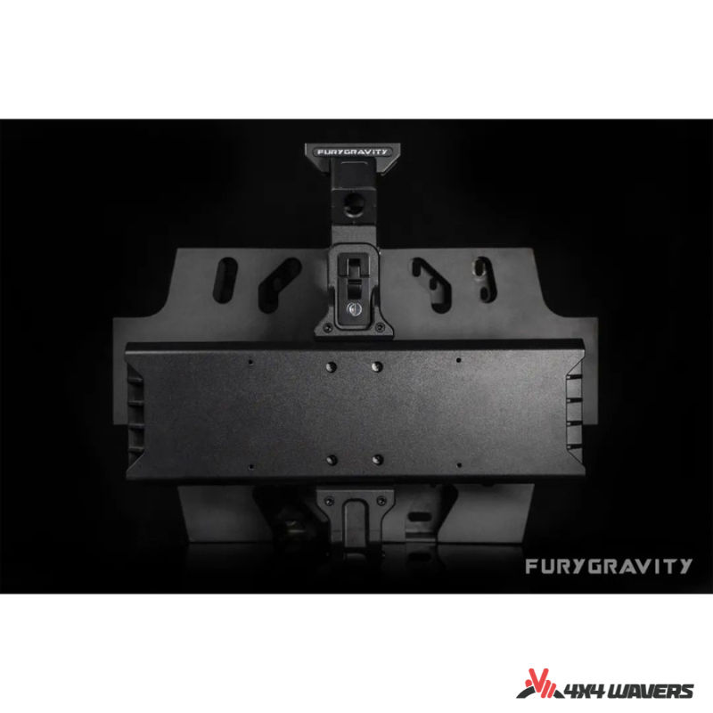 4x4wavers Fury Aluminum Multifunction Box - Tailgate Equipment Integrated Set - Rear Integrated Kit with 2 Gas Cans Tanks and storage with numeric locks - 4X4 WAVERS