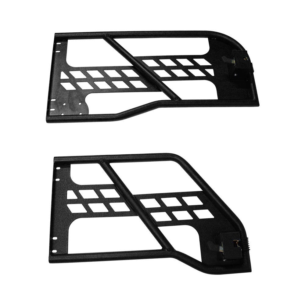 4x4wavers Tubular Door 4 Doors With Rearview Mirror for jeep wrangler JKU 2007-2018 - 4X4 WAVERS