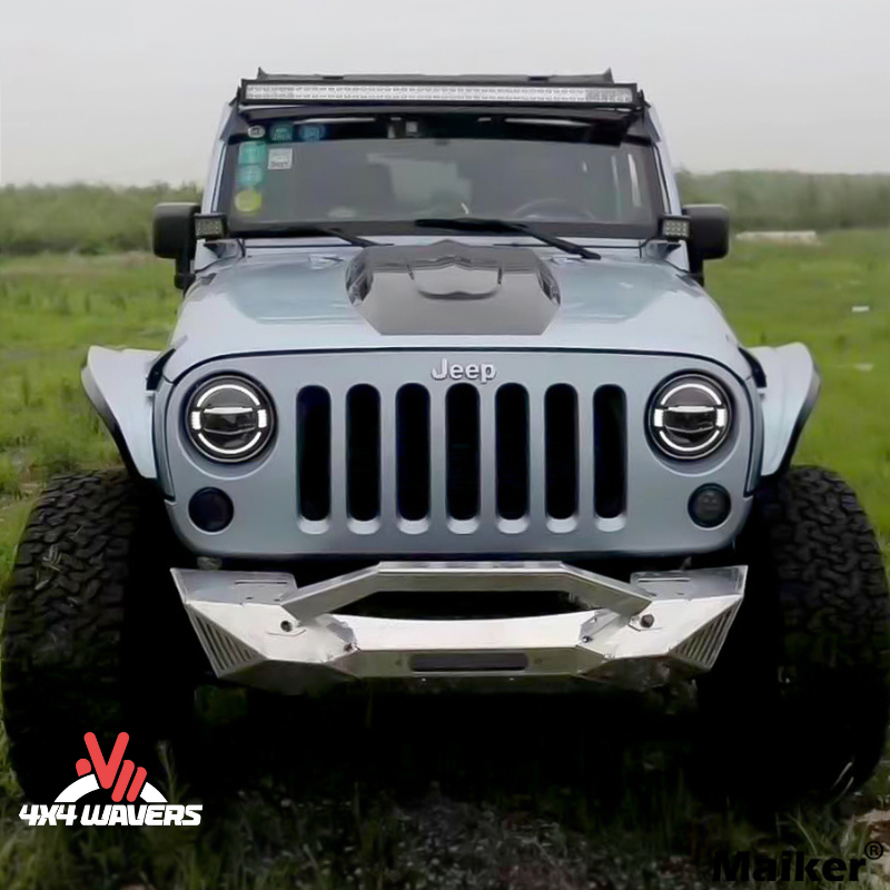 4x4wavers Headlights Premium LED Light Replacement, New JL Original Style - 4X4 WAVERS