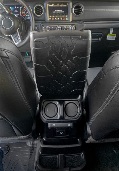 4X4Wavers Tire Tread ArmPad Center Console Cover - Jeep Wrangler JL/JLU/4XE/JT 2018+ - 4X4 WAVERS