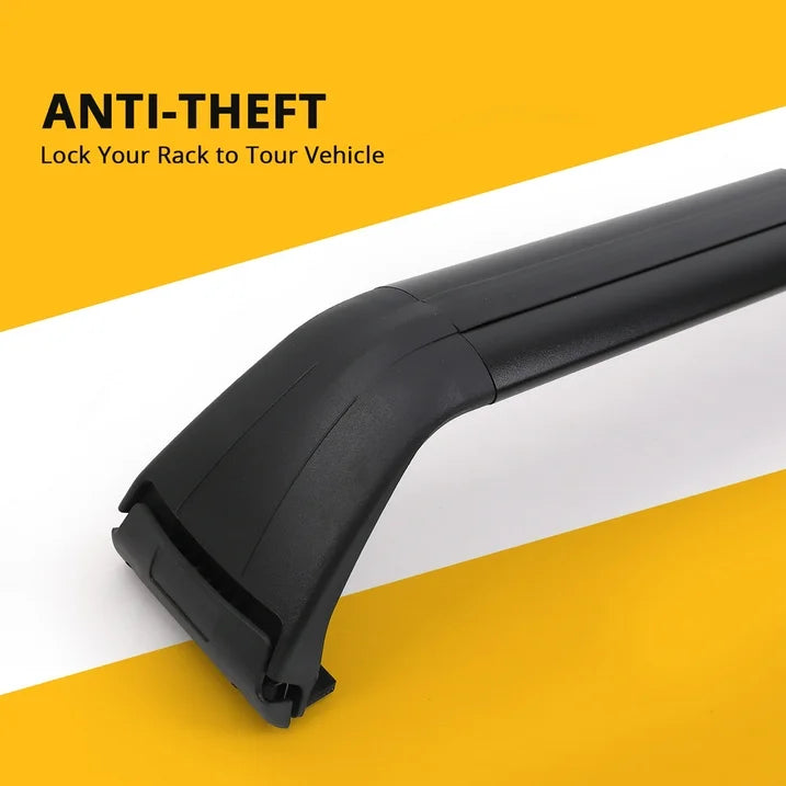 4X4Wavers Heavy Cross Bars Roof Rail Racks - Jeep Wrangler (all models) - 4X4 WAVERS