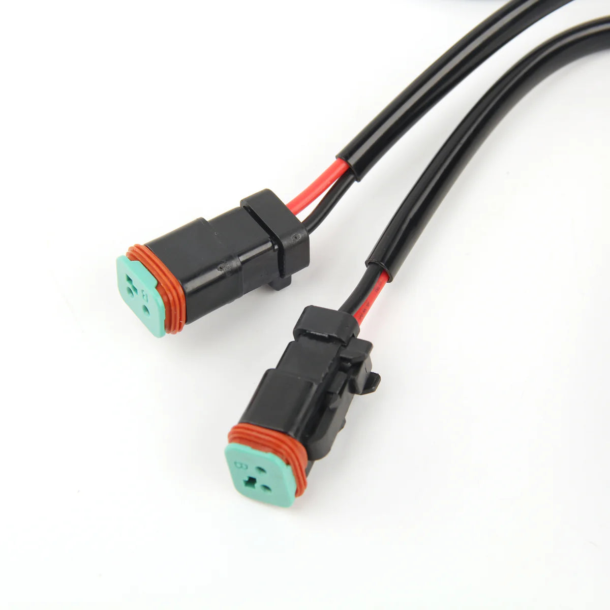 4X4Wavers 16AWG 2-Pin DT Connector Wire Harness For Offroad Lights - Universal - 4X4 WAVERS