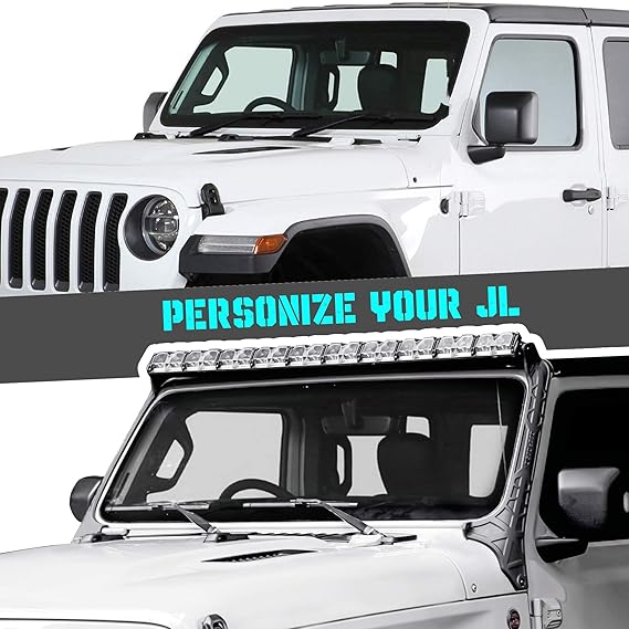 4X4WAVERS 52" LED Light Bar Mount - GEEA Design - Jeep Wrangler JL/JLU/JT 2018+ - 4X4 WAVERS