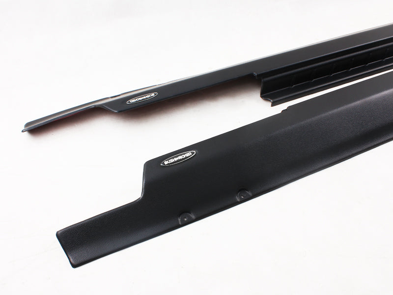 4x4wavers Bushwacker Side Skirt and Door Sill Plate Guards for Jeep Wrangler JK 2 doors 2007-2008-2018 - 4X4 WAVERS