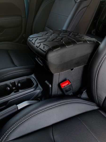 4X4Wavers Tire Tread ArmPad Center Console Cover - Jeep Wrangler JL/JLU/4XE/JT 2018+ - 4X4 WAVERS