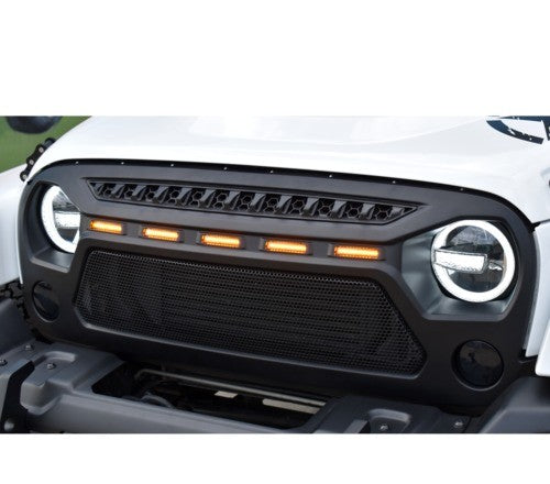 4X4Wavers Off-road 4x4 Front Grille With Led Light - 4X4 WAVERS