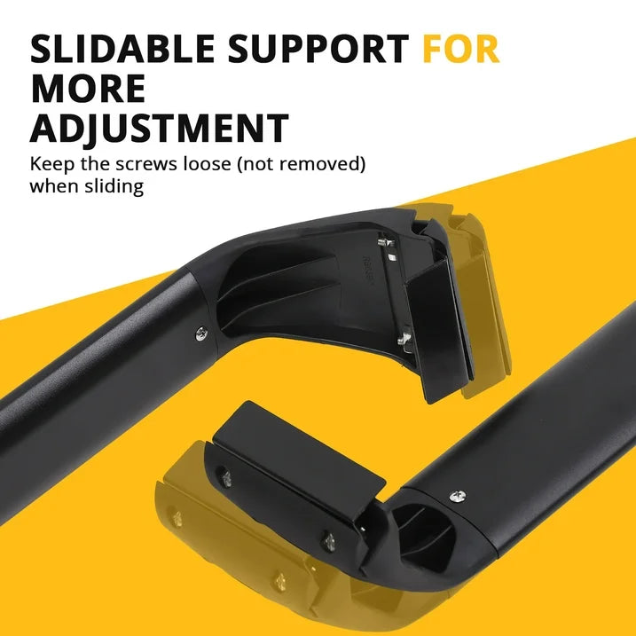 4X4Wavers Heavy Cross Bars Roof Rail Racks - Jeep Wrangler (all models) - 4X4 WAVERS