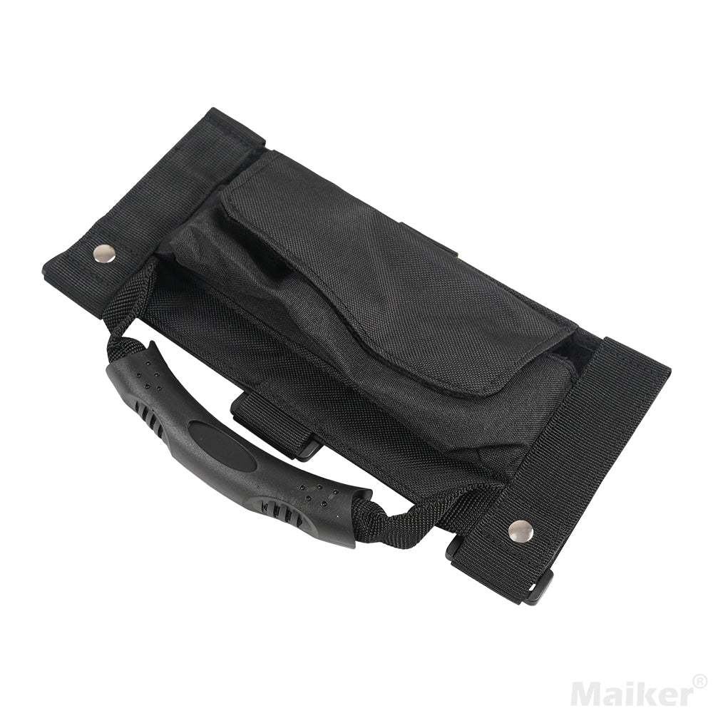 4x4wavers Black Car Roll Bar Grab Handle Sunglasses Holder Storage Bag for all jeep wrangler models - 4X4 WAVERS