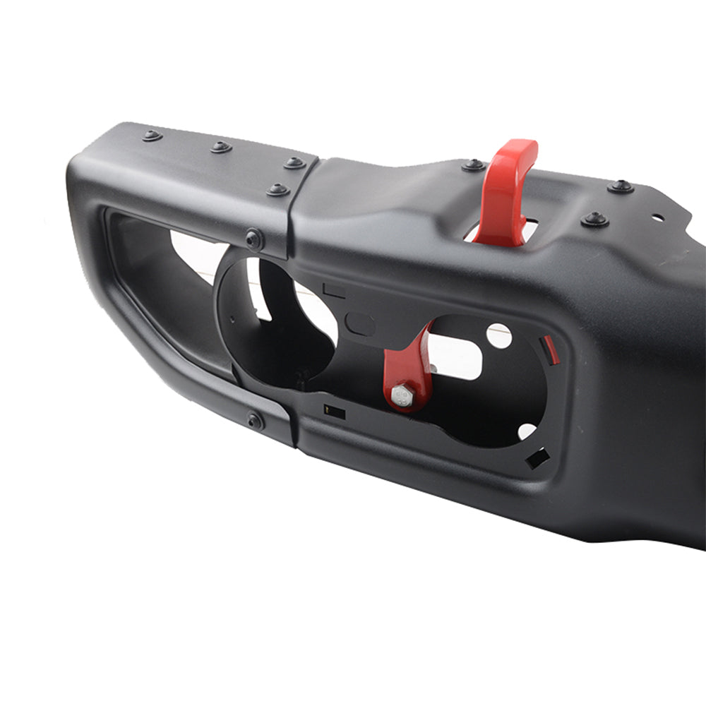 4x4wavers Front Bumper - 10th Anniversary Style without Sensor Holes - for Jeep Wrangler JL/JLU/4XE/JT-Gladiator 2018-2024 (fits 4 Doors & 2 Doors) - 4X4 WAVERS