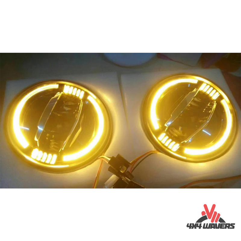 4x4wavers Headlights Premium LED Light Replacement, New JL Original Style - 4X4 WAVERS