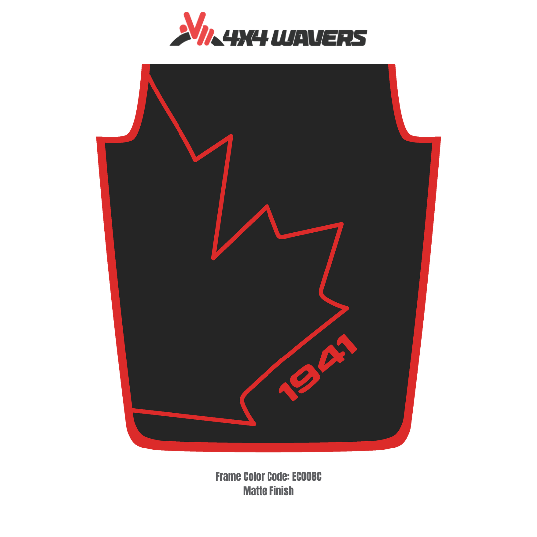 4x4wavers JK Hood CANADA CANADA Style Decal Sticker Kit for Hood β Vinyl Car Decals for Jeep Wrangler Models β JK Hood CANADA Decals β Made in Canada