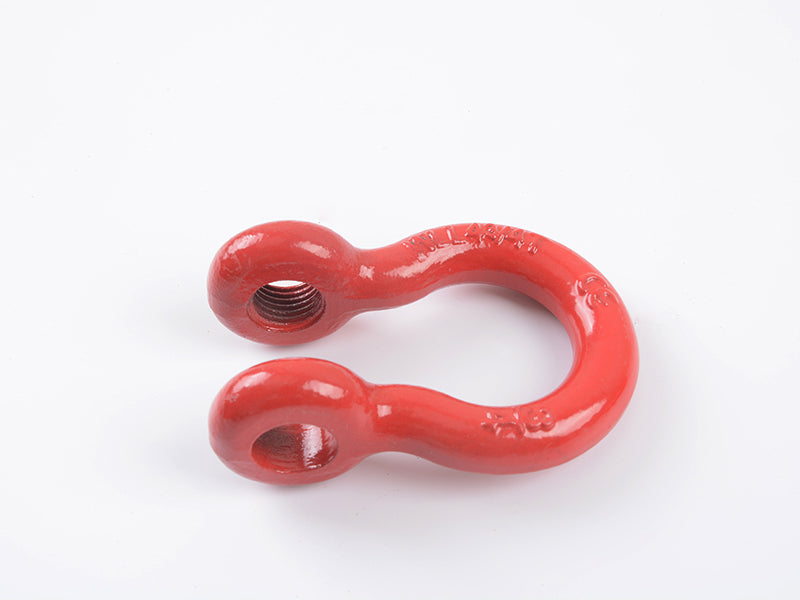 4x4wavers Red D-Ring Shackle with Black Cover(2pack) for all Jeep Wrangler - 4X4 WAVERS