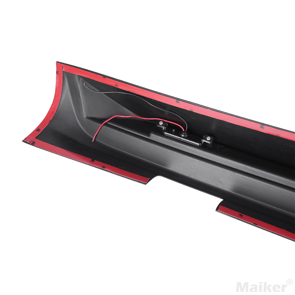 4x4wavers Rear Roof Spoiler/Tail Wing Roof Amber LED Lights Jeep Wrangler JL/JLU/4XE 2018-2025 - 4X4 WAVERS