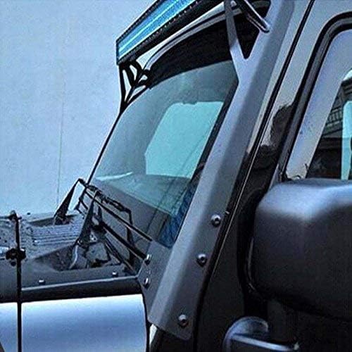 4X4Wavers 52 inch LED Light Bar Upper Windshield Mounting Bracket (with piller) - 4X4 WAVERS