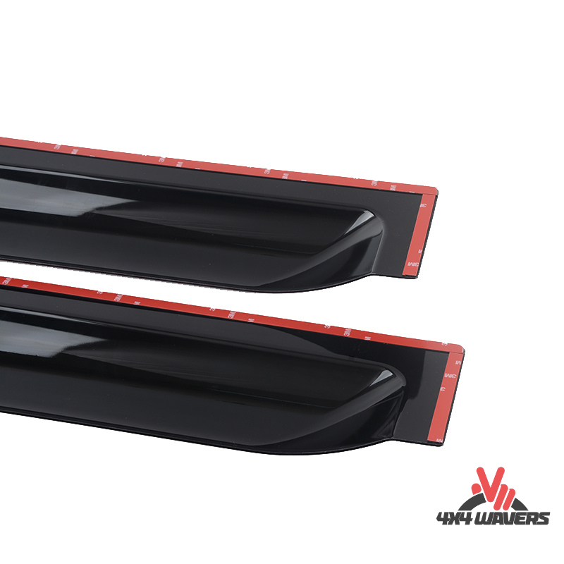 4x4wavers Side 6 Windows Rain Guards & Sun Visor - 4X4 WAVERS