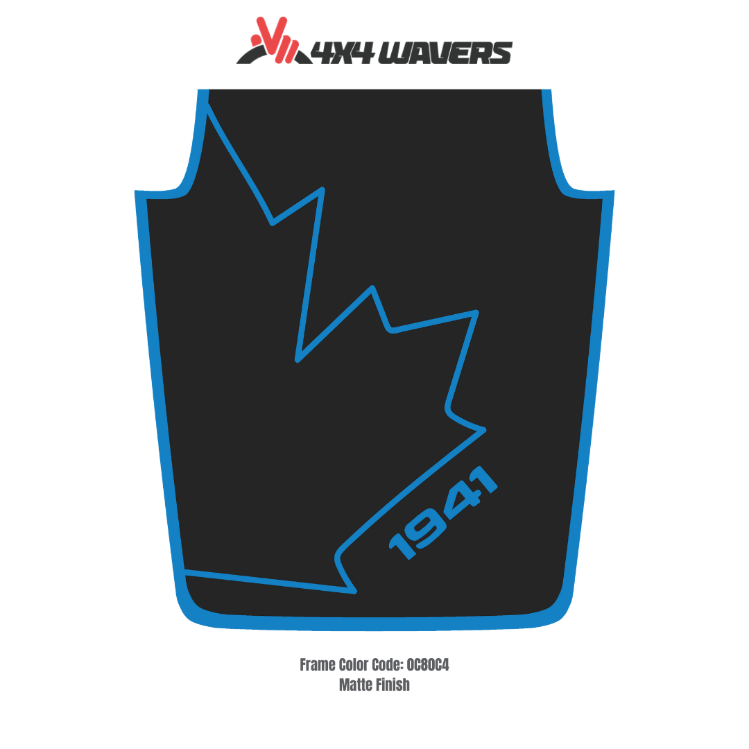 4x4wavers JK Hood CANADA CANADA Style Decal Sticker Kit for Hood β Vinyl Car Decals for Jeep Wrangler Models β JK Hood CANADA Decals β Made in Canada