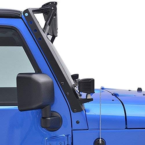4X4Wavers 52 inch LED Light Bar Upper Windshield Mounting Bracket (with piller) - 4X4 WAVERS