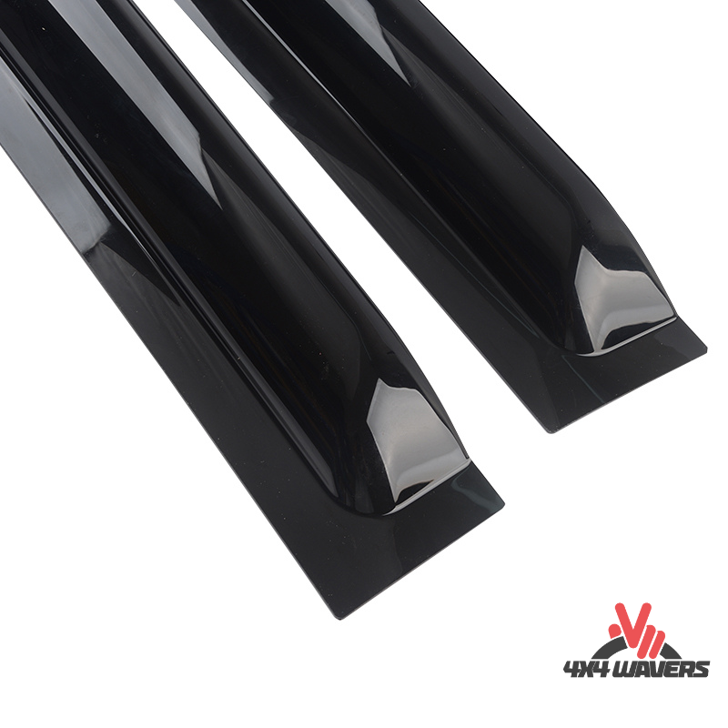 4x4wavers Side 6 Windows Rain Guards & Sun Visor - 4X4 WAVERS
