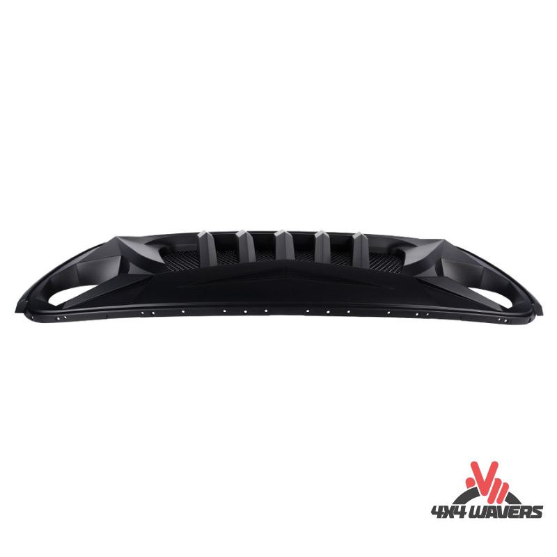 4x4wavers Grille - Curved Angry Style Front Grille for Jeep Wrangler  JL/4XE/JT - 4X4 WAVERS