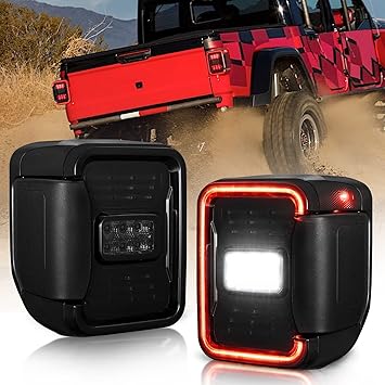 4x4wavers LED Tail Lights Fit For Gladiator JT 2019- 2025 - 4X4 WAVERS