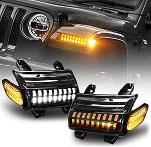 4x4wavers LED Fender Daytime Running Light for Jeep Wrangler JL/JLU/4XE/JT 2018-2023 - 4X4 WAVERS