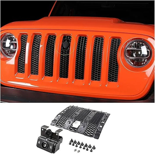 4x4wavers Hood Lock with Mesh Grille for Jeep Wrangler JL/JLU/4XE/JT - 4X4 WAVERS