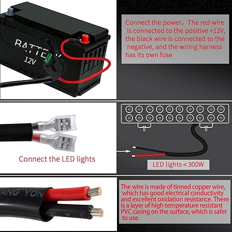 4x4wavers 2 Spot Light Flood Light Wiring Harness with Fuse and Relay ON-Off for all jeep Wrangler and other SUV cars - 4X4 WAVERS