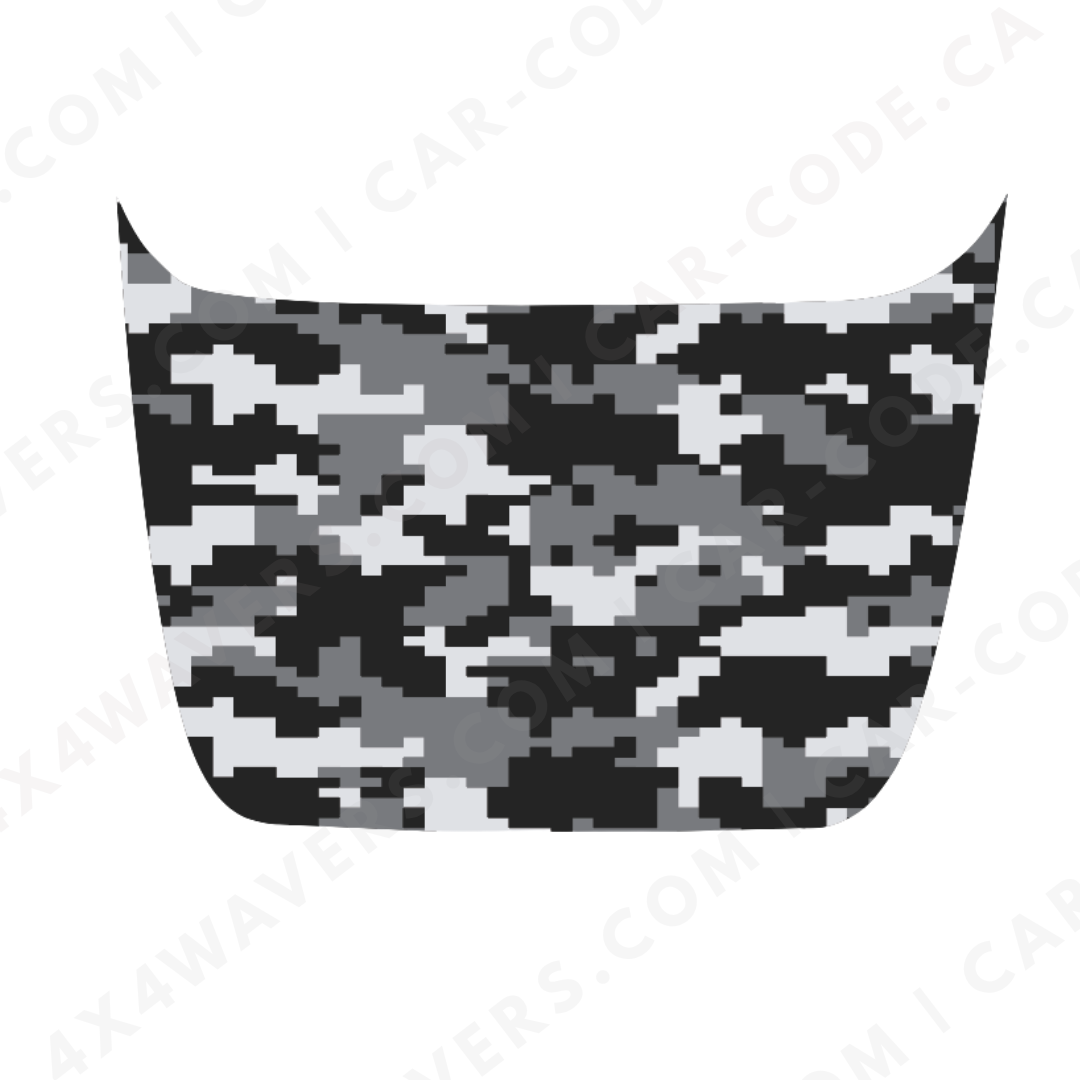 Ford F-150 Raptor Capot – Série CAMO (Forêt / Urbain Digi) – 2017–2025 – Vinyle découpé mat imprimé 3M ou Avery