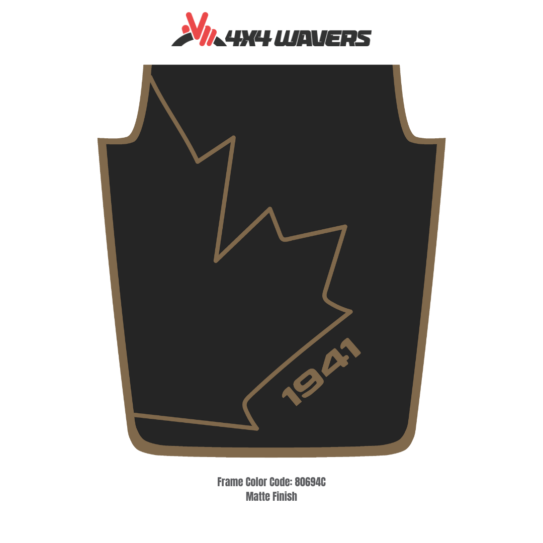 4x4wavers JK Hood CANADA CANADA Style Decal Sticker Kit for Hood β Vinyl Car Decals for Jeep Wrangler Models β JK Hood CANADA Decals β Made in Canada