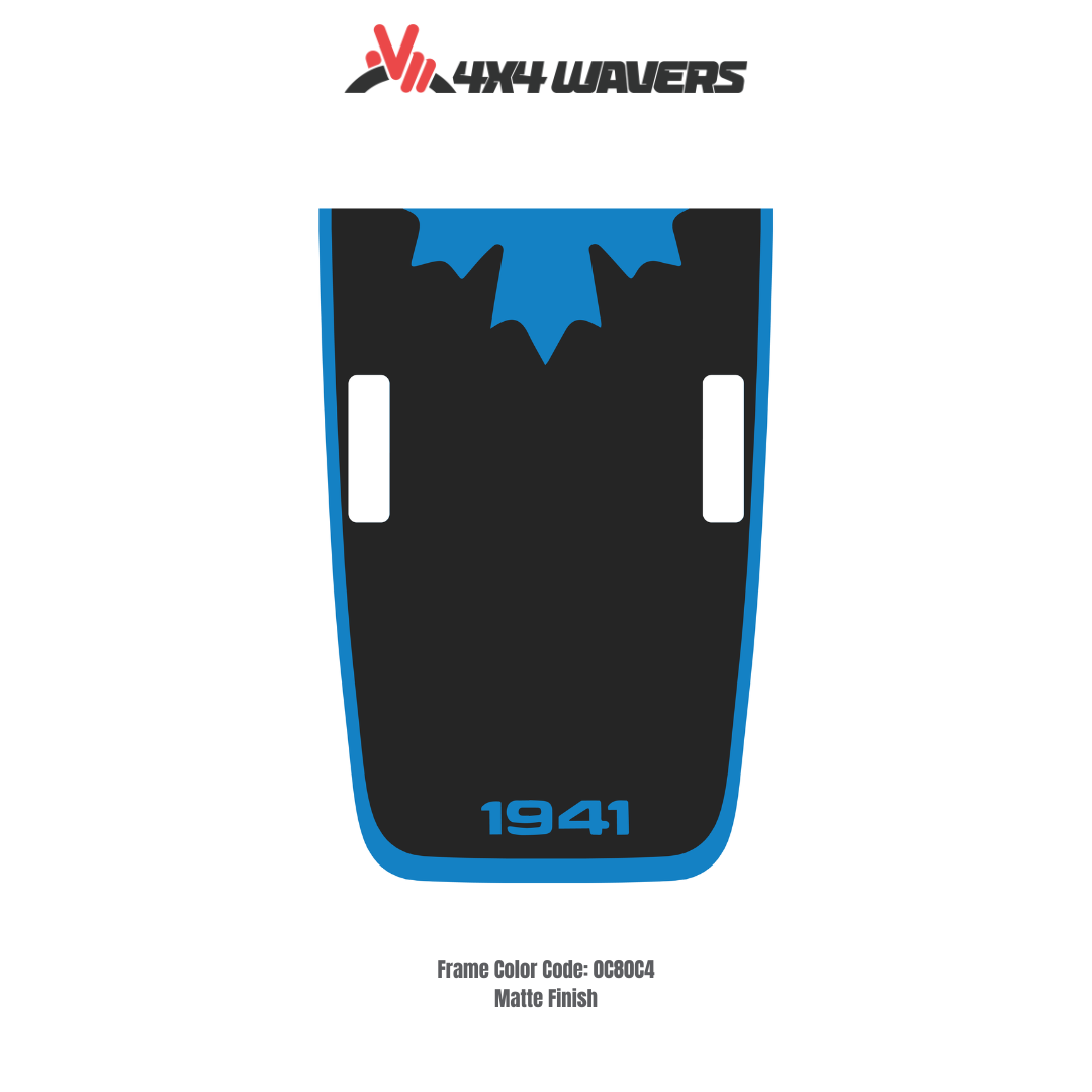 4x4wavers CANADA 1941 Decal Sticker Kit for JL Rubicon Hood β Vinyl Car Decals for Jeep Wrangler Models β Made in Canada - 4X4 WAVERS