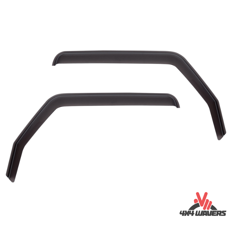 4x4wavers Side Window in-Channel Rain Guards & Sun Visor - 4X4 WAVERS