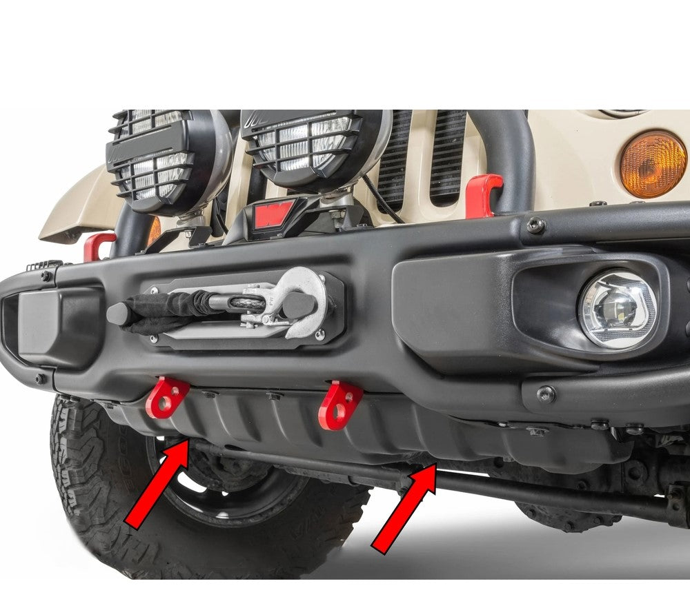 4x4wavers10th Anniversary Steel Radiator Skid Plate for Jeep Wrangler JK/JKU 2007-2008-2018 - 4X4 WAVERS