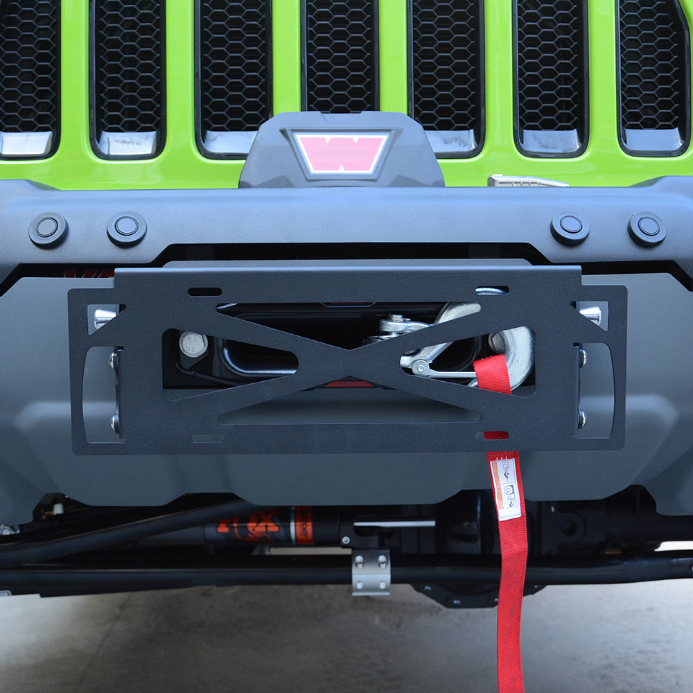 4x4wavers Removable License Plate Holder for all jeep wrangler models - 4X4 WAVERS