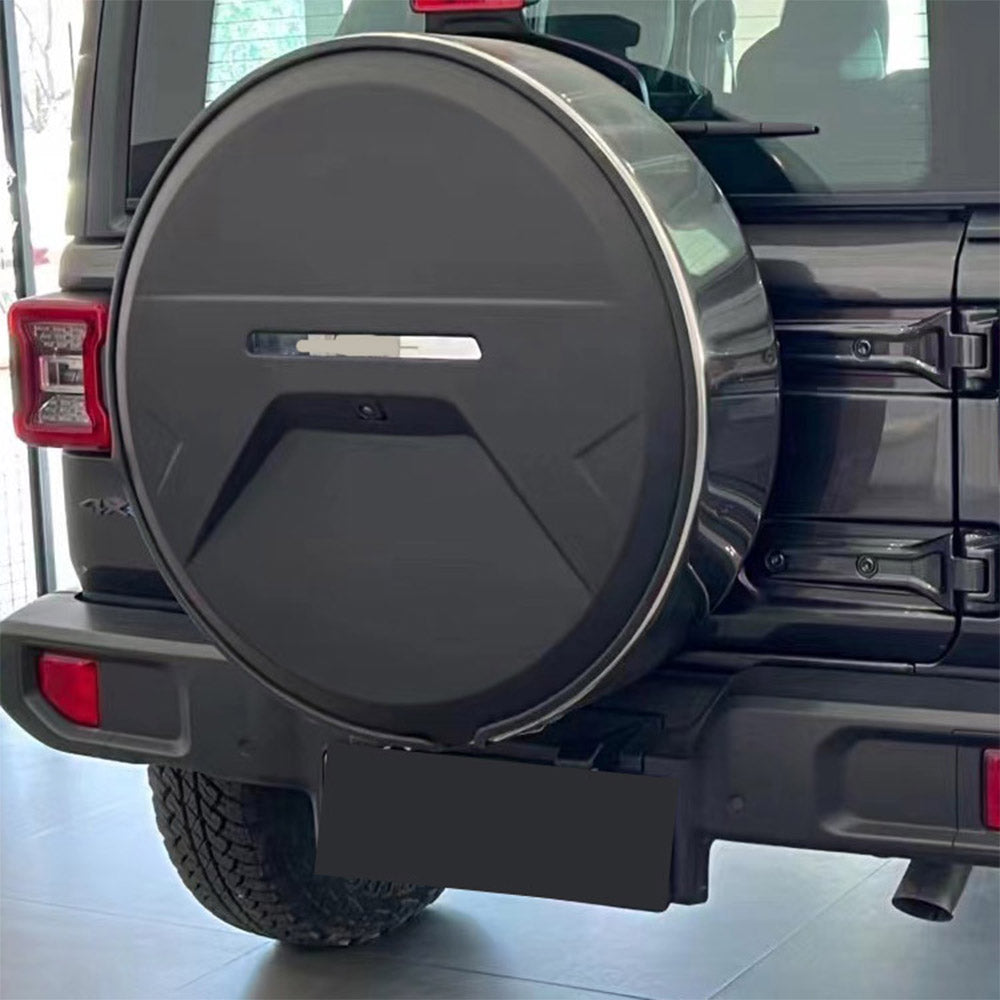 4x4wavers Spare Tire Cover with Camera Hole for jeep wrangler JL/JLU/4XE 2018-2025
