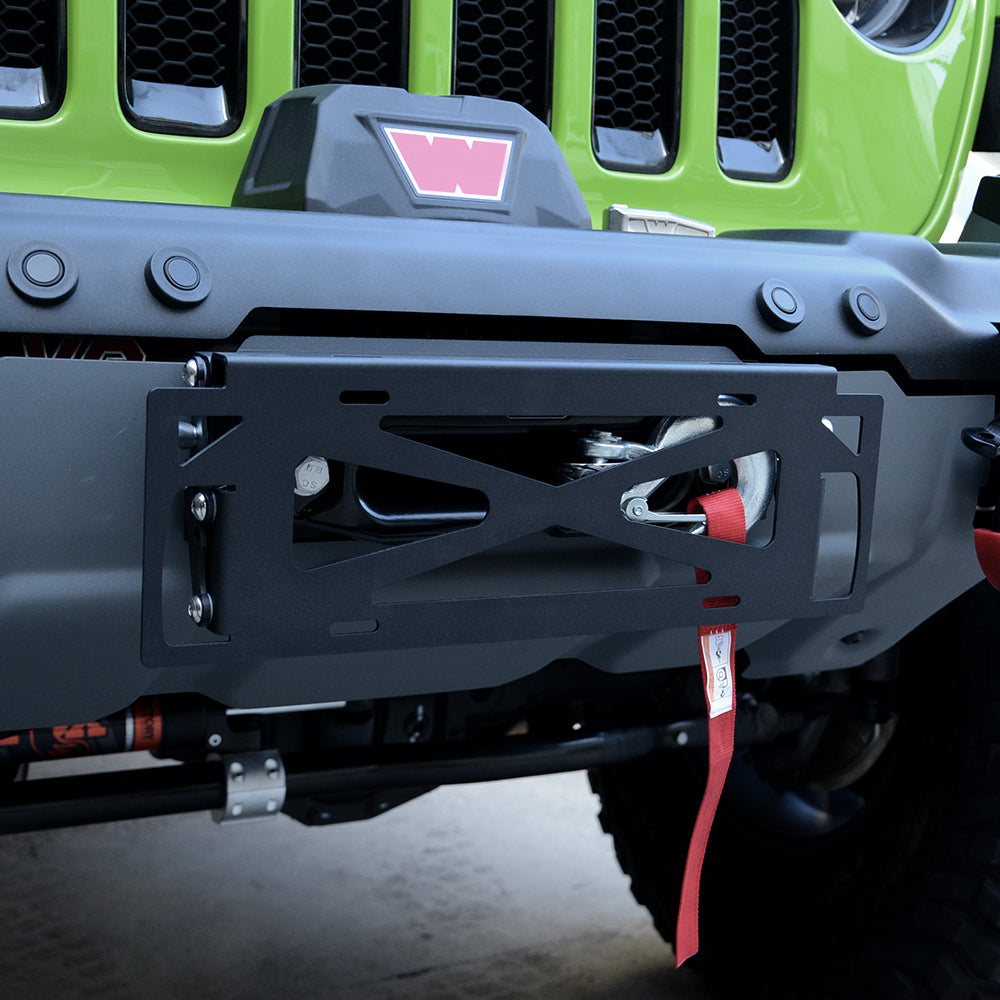 4x4wavers Removable License Plate Holder for all jeep wrangler models - 4X4 WAVERS