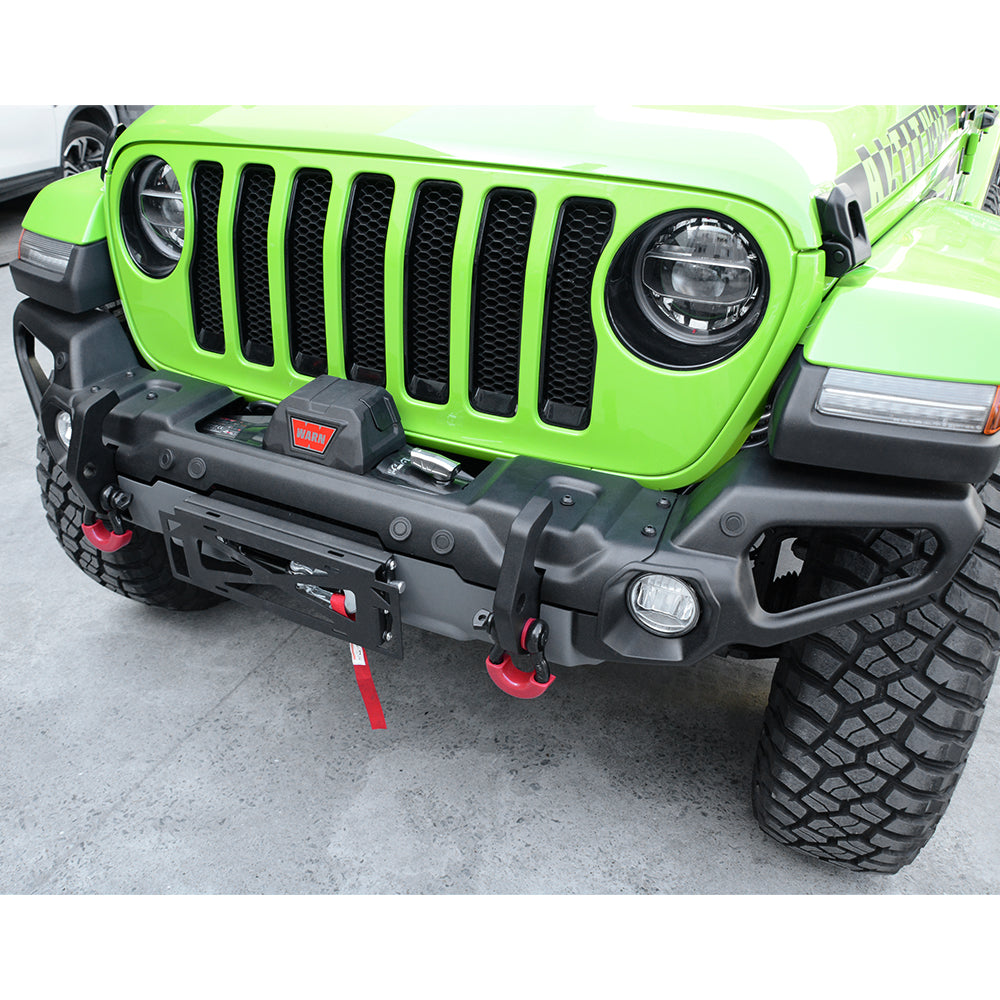 4x4wavers New Rugged Ridge Front Bumper (Steel) with Sensor Holes for jeep wrangler JL/JLU/4XE/JT - 4X4 WAVERS