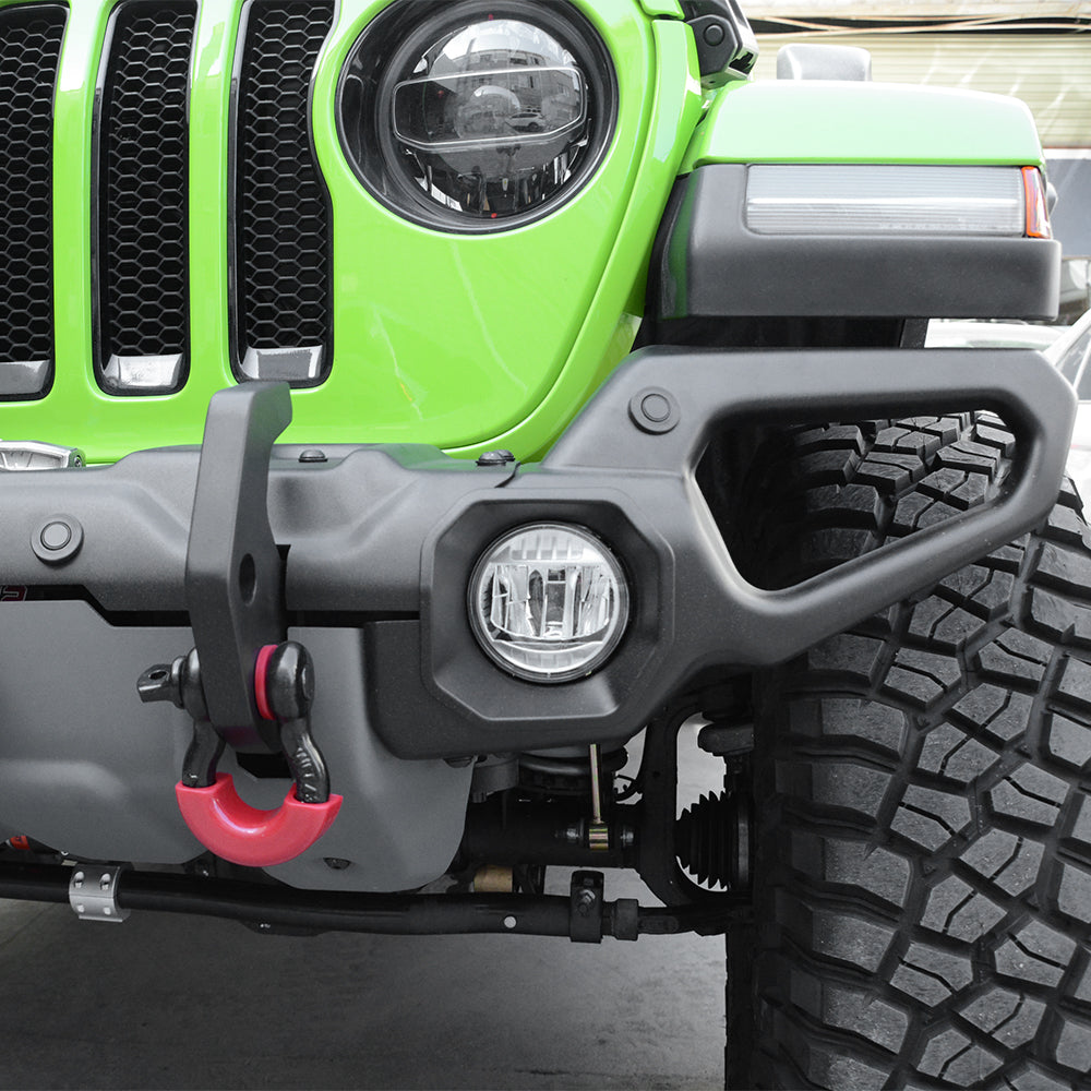 4x4wavers New Rugged Ridge Front Bumper (Steel) with Sensor Holes for jeep wrangler JL/JLU/4XE/JT - 4X4 WAVERS