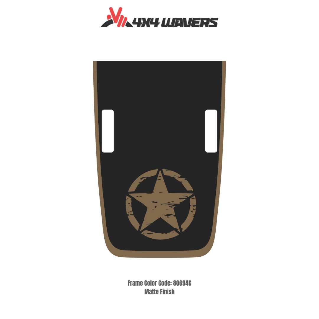 Kit d'autocollants STAR 4x4wavers pour capot JL Rubicon – Autocollants en vinyle pour Jeep Wrangler – Fabriqué au Canada