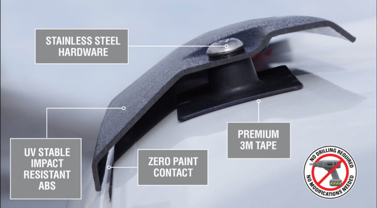 4x4waversHood Bug Guard /Stone Guard Protector  for Jeep Wrangler JL / JLU / 4XE /JT - 4X4 WAVERS